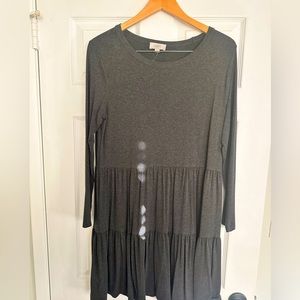 Grey long sleeve dress
